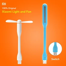 נייד מקורי Xiaomi Mijia קטן USB אור גמיש להסרה USB מאוורר Xiomi נייד LED אור עם מתג בקרת 5V 0