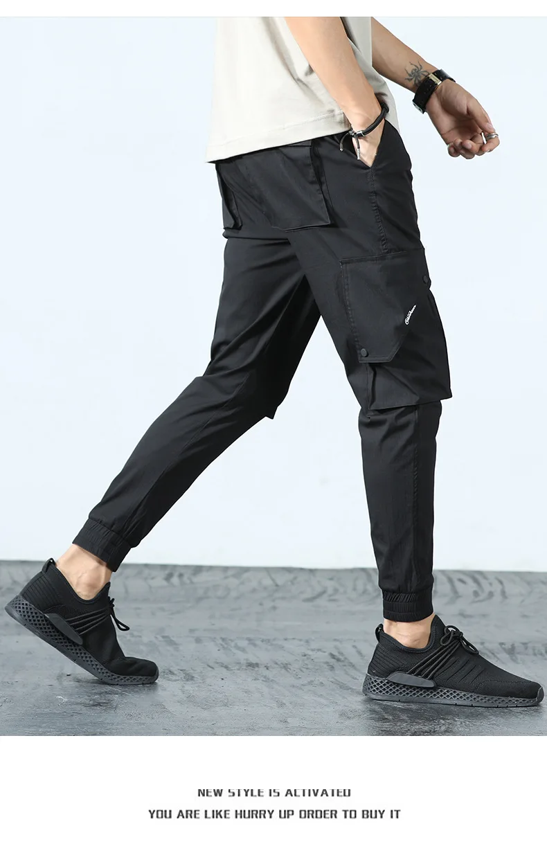 MRMT 2018 бренд Для мужчин брюки девять повседневная одежда длинные штаны хлопок тонкий корпус маленькие ножки брюки для мужчин прямая трубка