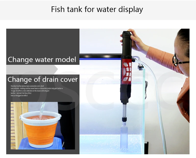 Новые инструменты для очистки аквариума Aquario, Электрический Очиститель гравия, фильтр, сифон, вакуумный насос для замены воды, аксессуары для аквариума