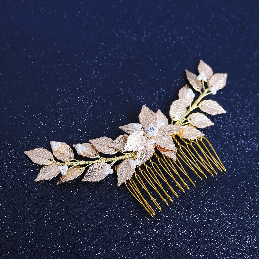 

2019 New Gold Handmade Hair Jewelry Bridal Hair Accessories Wedding Headpiece Beauty Forever Hair Tiara Bride Accessories