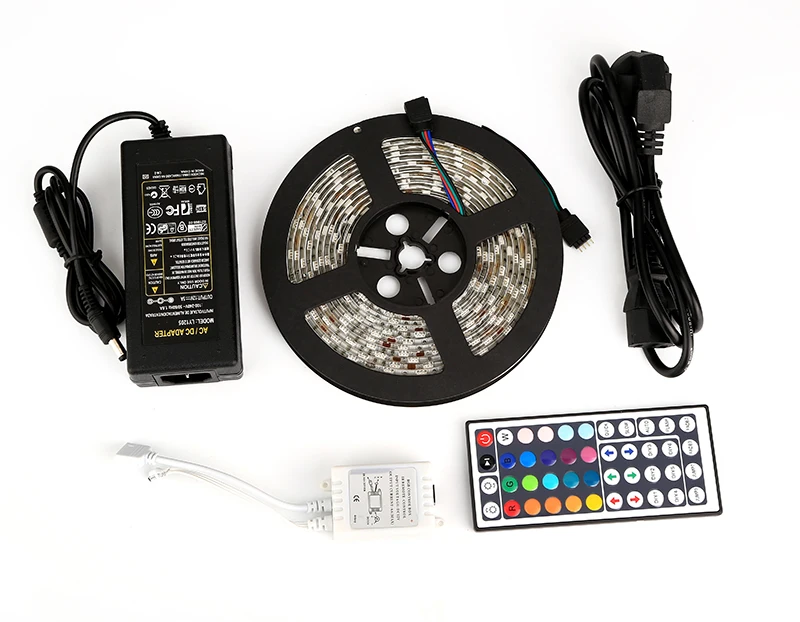 12v 5a rgb led strip set with adapter 44key