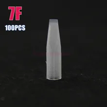 100 шт белый 7F долговременного тату макияжа пластиковые колпачки советы для макияж бровей и губ иглы