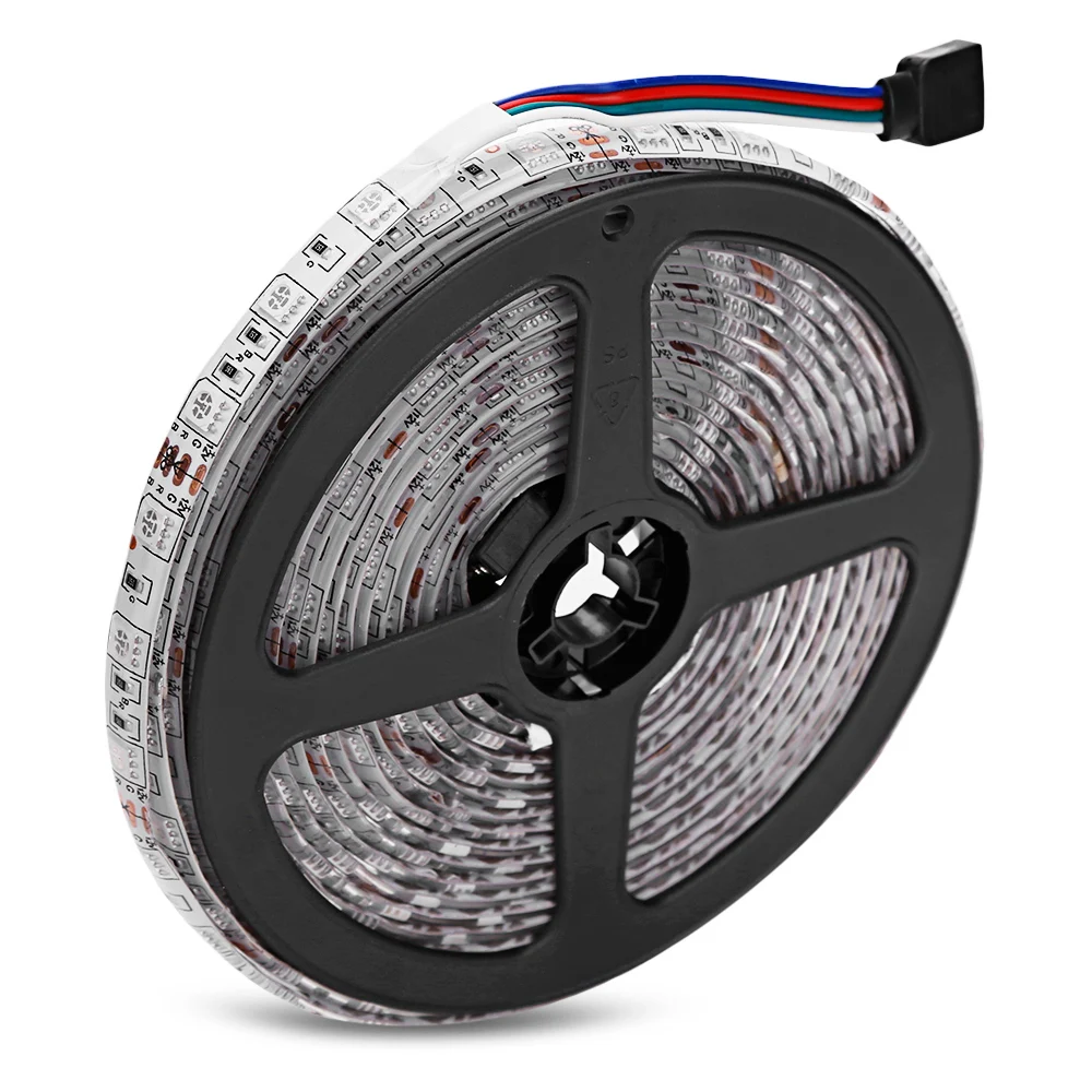 

300 LEDs RGB Colorful Dimmable Flat LED Strip Light Waterproof With Remote Control For Indoor Use Home Decor Outdoor Lighting