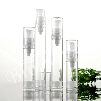 

15ml emulsion vacuum sample airless travel bottles, travel liquid lotion cream bottles,press pump lotion small bottle 100PCS/LOT