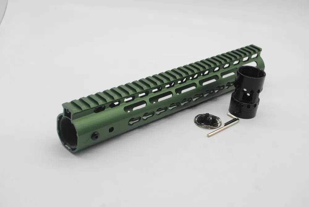TriRock 12'' inch Olive Green Anodized Keymod Handguard Rail Free Floating Picatinny Mount System Fit .223/5.56/AR-15 | Спорт и