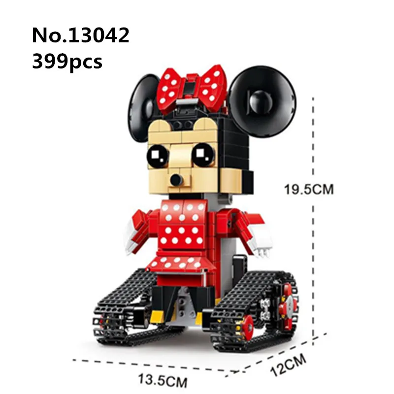 

Remote Control RC Electric Q Version Cute Mouse Walking Robot Building Blocks Educational Toys For Children Compatible Legoingly