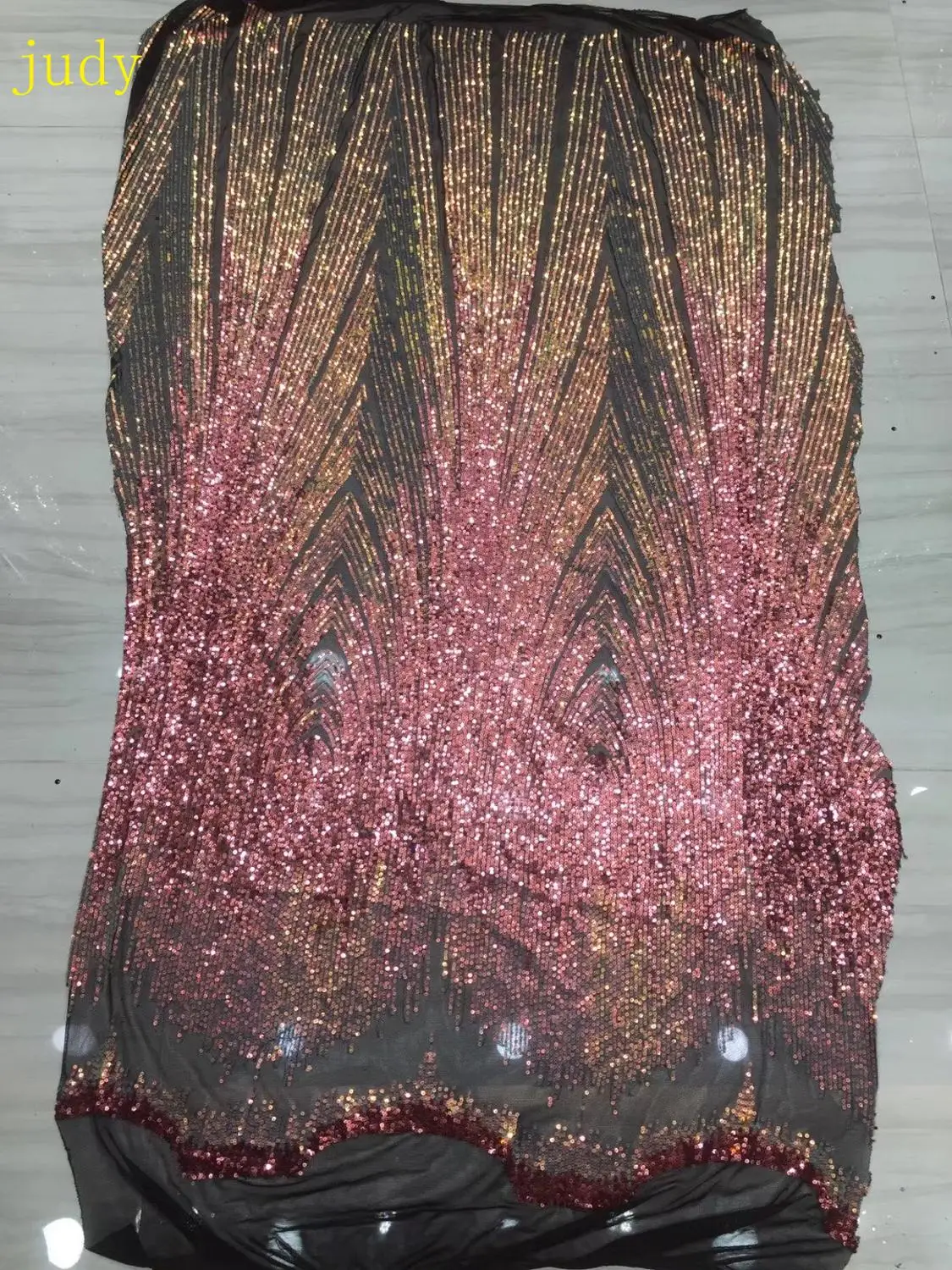 

2 color embroidery magic color sequin cloth fashionable new style for wedding dress dress fashion Free shipping