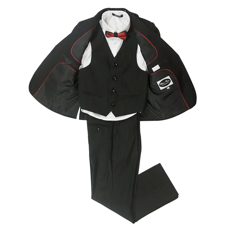 Nimble/костюмы для мальчиков на свадьбу, черные школьные костюмы в полоску, строгие костюмы, костюм Enfant Garcon, блейзеры для мальчиков, блейзер Garcon