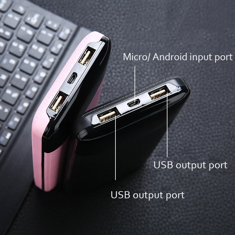 For Iphone Xiaomi Power Bank 20000mAh Portable Charger Dual USB LCD Powerbank External Battery Bank 20000mah for Mobile Phones