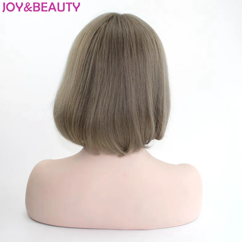JOY& BEAUTY волосы розового цвета женский парик Боб волнистый короткий парик синтетический парик высокотемпературный волоконный женский парик длинный 12 дюймов