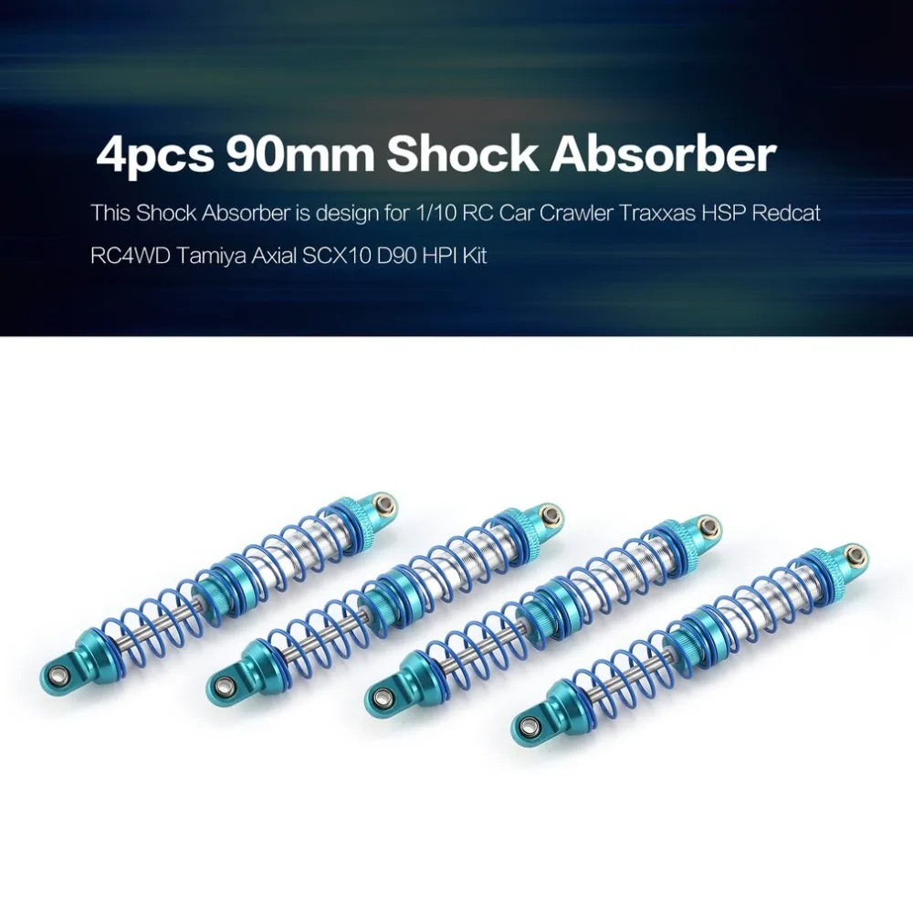 

4pcs 90mm Shock Absorber Suspension for 1/10 RC Car Crawler Traxxas HSP Redcat RC4WD Tamiya Axial SCX10 D90 HPI Kit hz