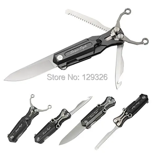 

GPP Multifunctional Slingshot Knife 4 in 1, Knife Saw Slingshot Hunting Knife