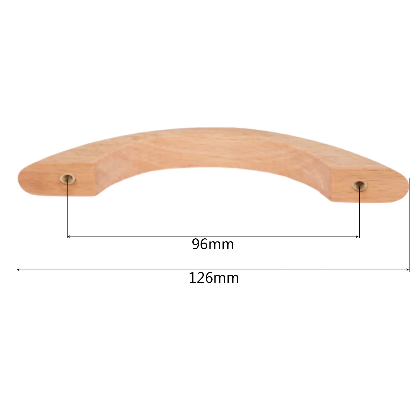 DRELD 1 шт. кухонная ручка для шкафа мебели твердый деревянный шкаф ручка и ручка дверного ящика деревянная ручка ручки 64-128 мм