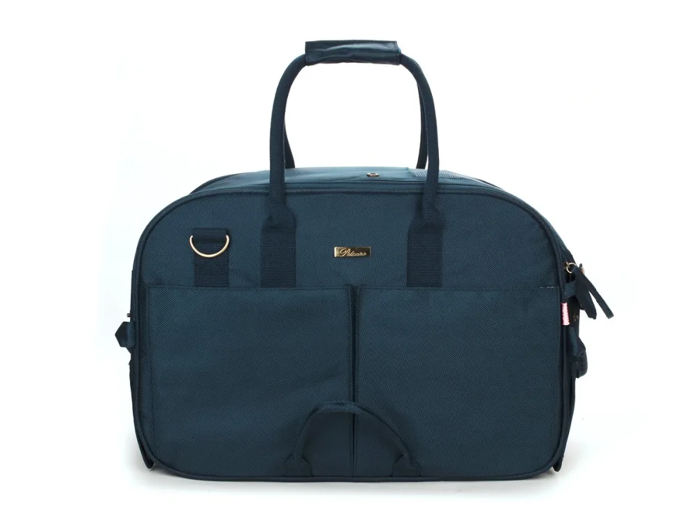 Темно-синий грубого помола двойной скрепленный полиэстер холст ПЭТ переноска для собак Сумка Мода маленький щенок собаки сумка