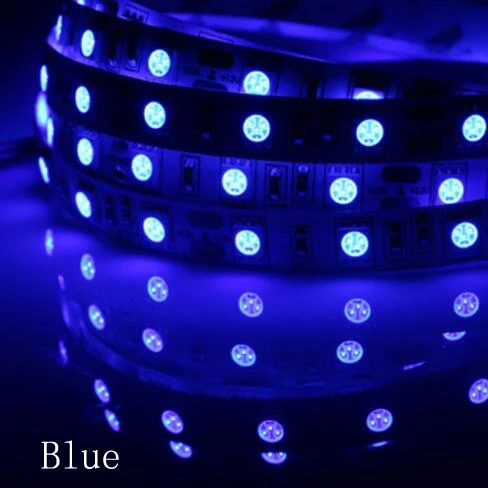 12V светодиодные ленты 5050 не ip65 ip67 трубки Водонепроницаемый водить 60leds/m светодиодные полосы диод ленточный светодиодный светильник rgb ФИТА рождественские лампы - Испускаемый цвет: blue