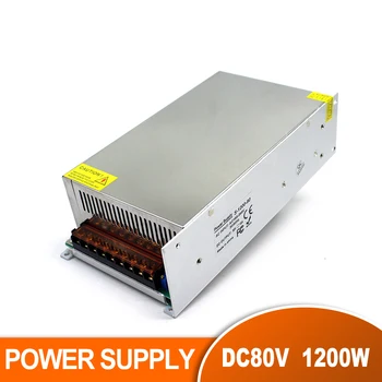 

Regulated DC80V 15A 1200W Power Supply Switch Led Driver Transformer 110 220V AC DC 80V SMPS for Industry Mechanical Equipment
