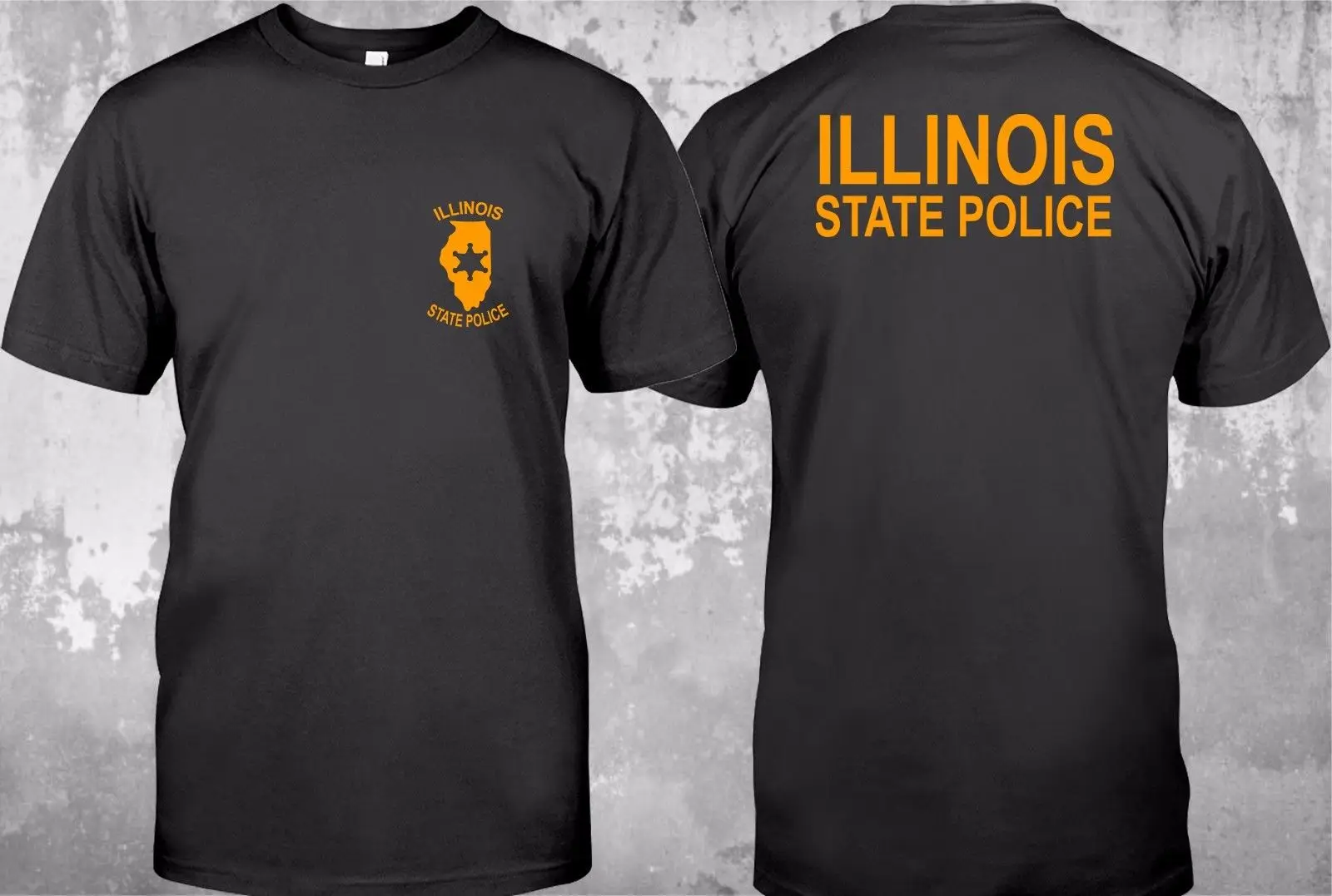 2019 Hot sale Fashion NEW illinois police State Logo Custom Men's T