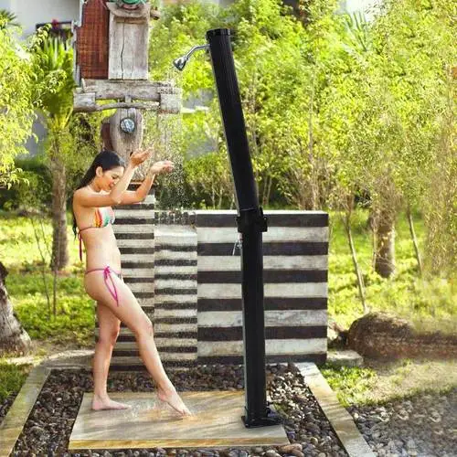 

Swimming Pool Solar Heated Shower Base + Sprinkler - 7 3/8 Ft.