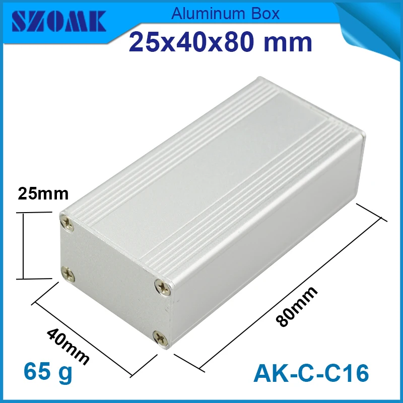 1 piece diy box power supply enclosure in aluminium material electronics 20.4x36.6 mm | Обустройство дома