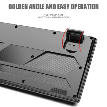 

87 Key Gaming Keyboard Mechnical Backlight Waterproof Ergonomic Durable Keypad QJY99