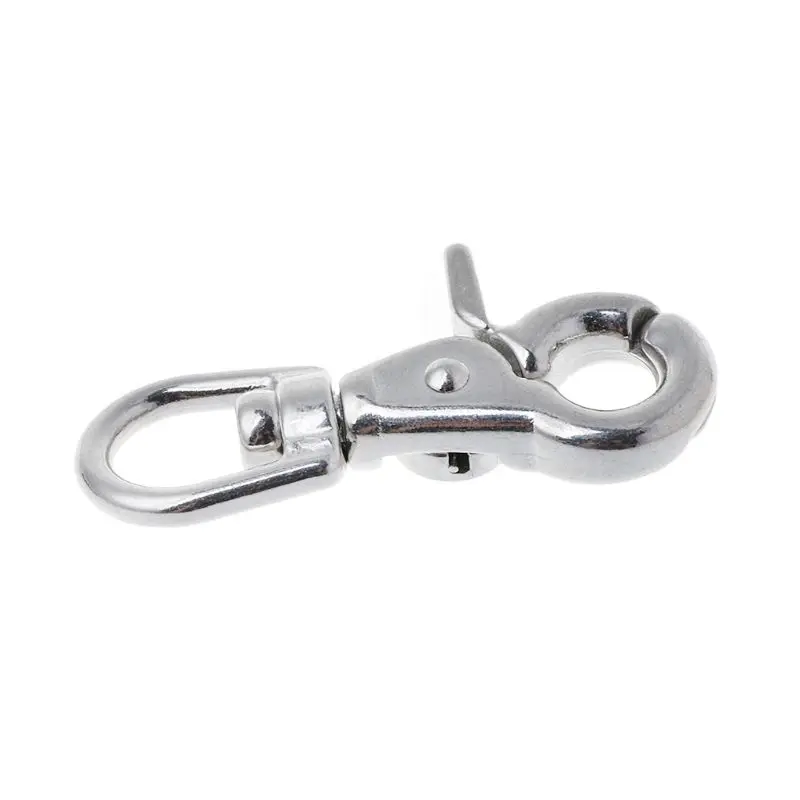 Carabiner clips key chain clip keychain carabiner 316 stainless steel webbing bag trigger swivel lobster clasps clips snap hooks weave paracord lanyard buckles