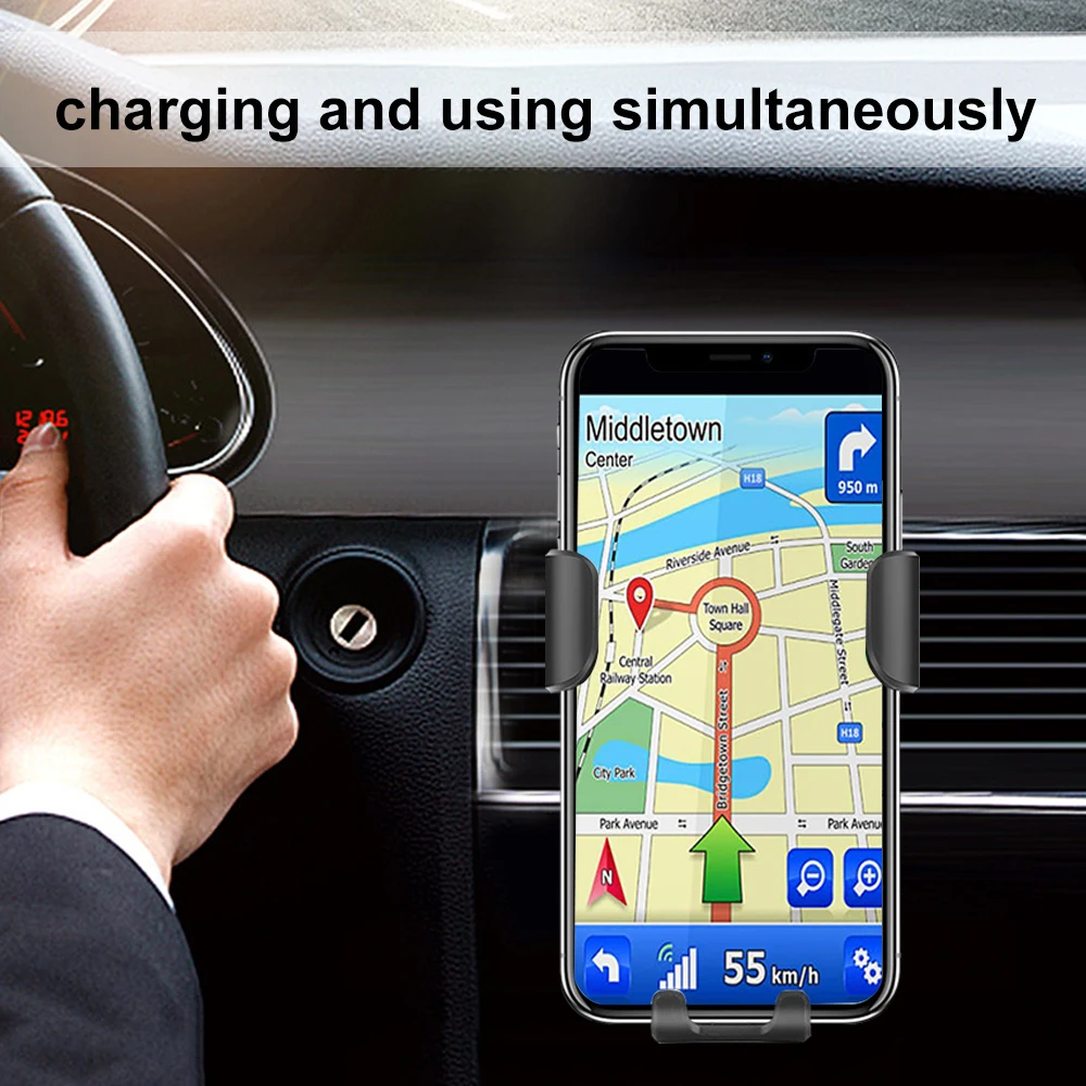 10W Car Charger Holder Qi Wireless Charger For iPhone XS Max X XR 8 Fast Charging Air Vent Phone Holder For Samsung Note 9 S9 S8