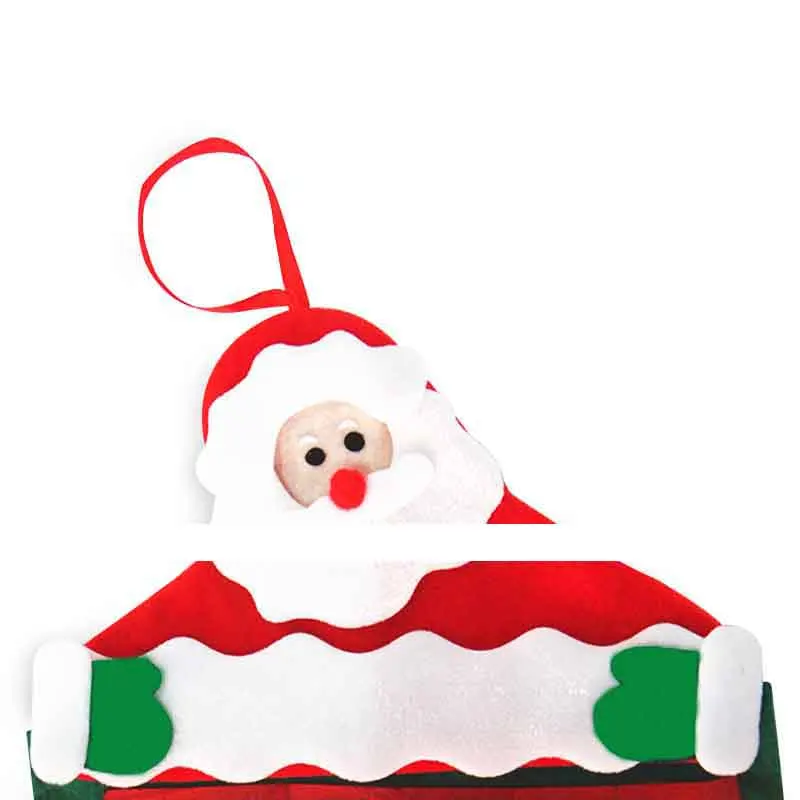Горячая Санта-Клаус Рождественский Адвент-календарь обратный отсчет Рождественский Декор Нетканая ткань PLD