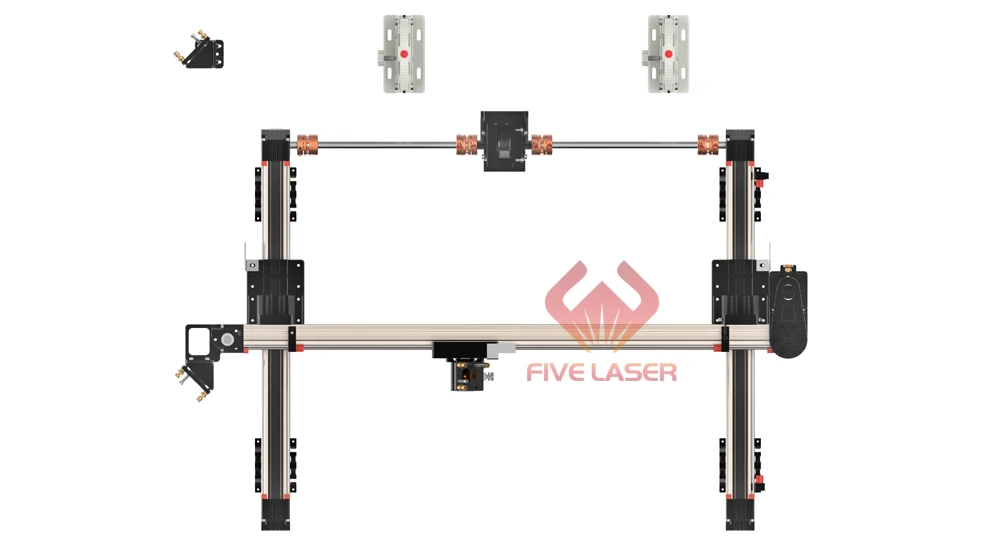 Лазер со сдвоенной головкой mechnical запчасти XY линейное направляющее движение комплект 1600*1000 мм рабочая зона для лазерный гравер DIY