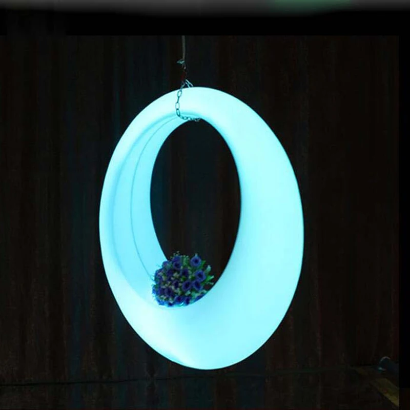 

Diameter 150cm 59in LED colorful light Swing waterproof Luminous party garden decorative trapeze Landscape light outdoor/indoor