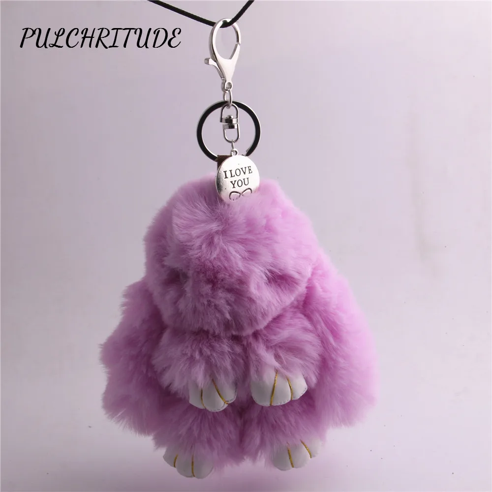 

PULCHRITUDE Metal Alloy 1piece I Love You Forever plate plush toy Dead Bunny Charm Pendant Diy Key Chain Diy Jewelry Make C1375