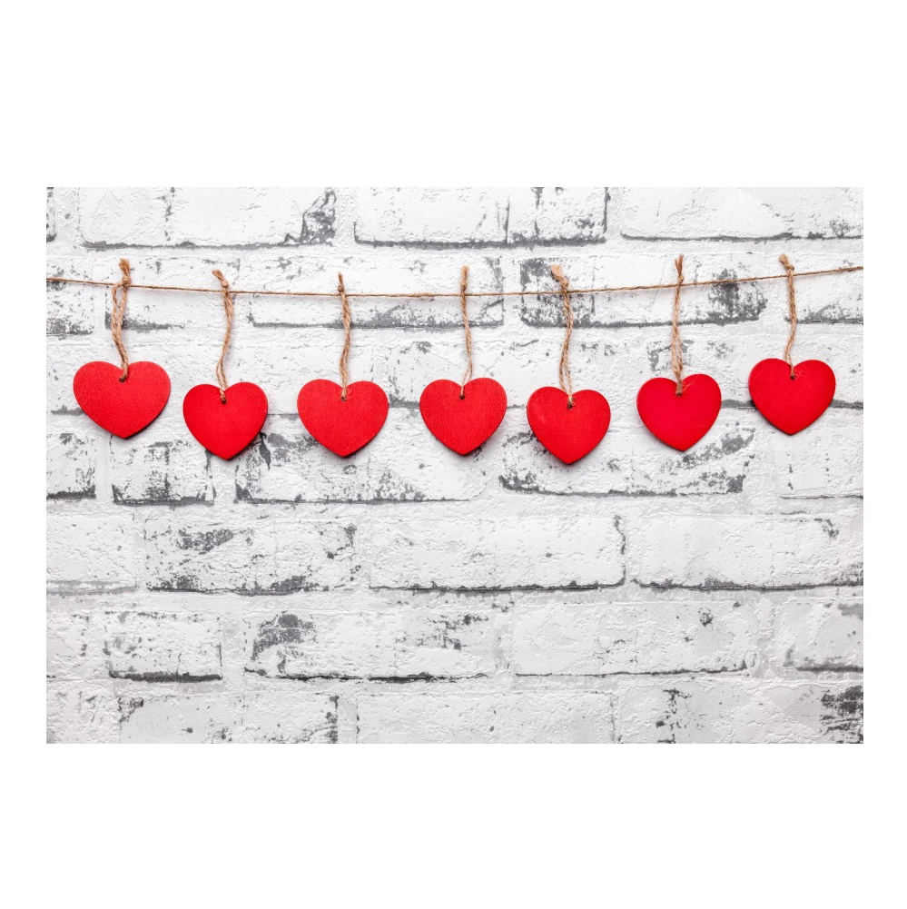 

Laeacco Gray Brick Wall Love Heart Valentine's Day Baby Child Portrait Photography Backdrop Photography Backgrounds Photo Studio