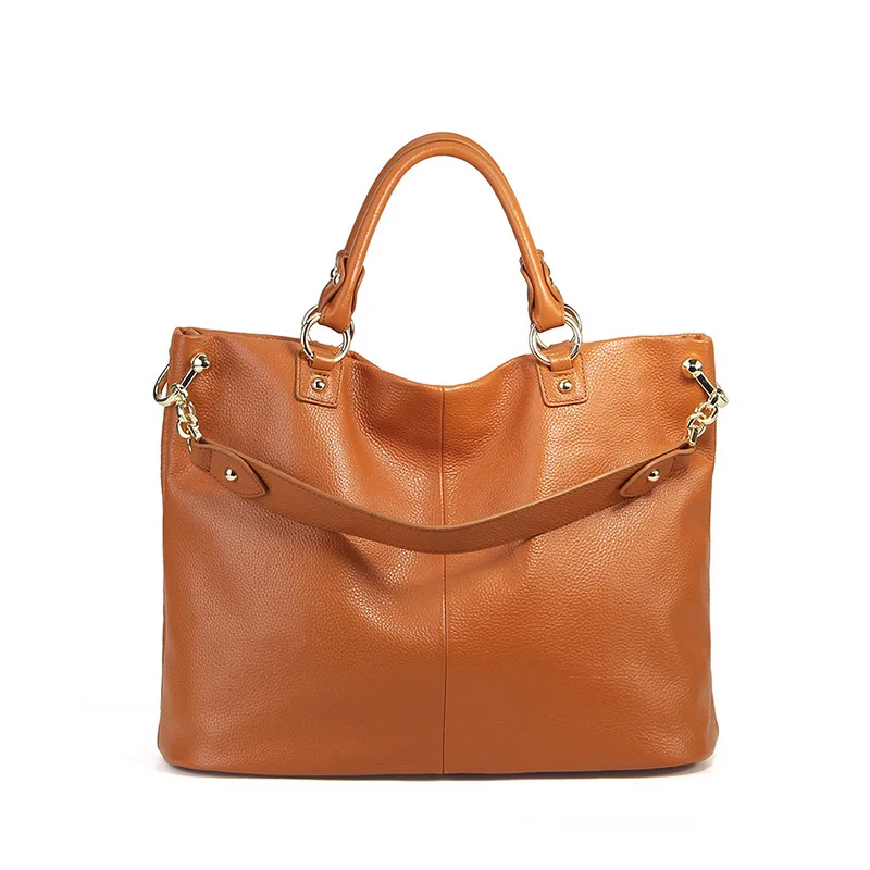 ZROM бренд Женская сумка из натуральной кожи модные классические сумки в стиле "Ретро" Большая емкость женская сумка на плечо большая дамская сумочка - Цвет: Brown