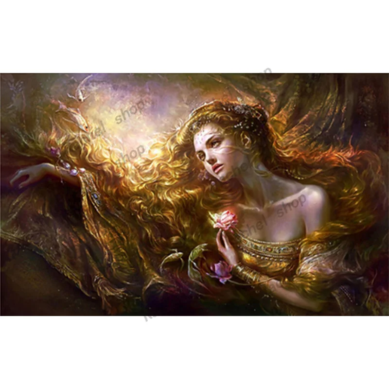 

Diamond Embroidery Diy Diamond Painting Cross Stitch Kits Diamond Mosaic Girl Full Square Diamond Embroidery RS261