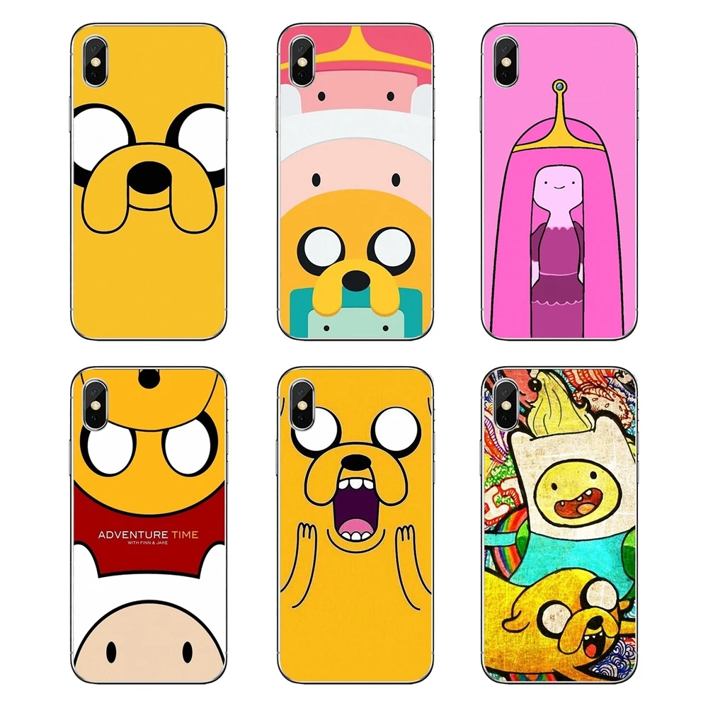 For Samsung Galaxy Note 8 9 S9 S10 A8 A9 Star Lite Plus A6S A9S Transparent Soft Shell Covers Adventure Time finn fade with jack | Мобильные