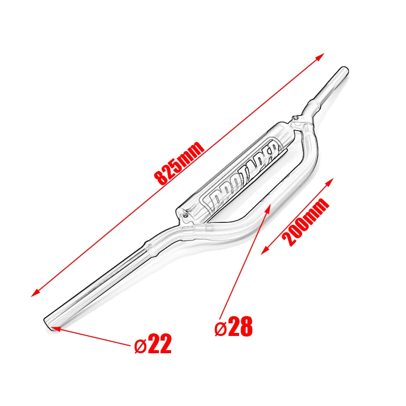 Черный Pro конус 1 1/" бар 28 мм Руль Ручка Бар для мотоцикла мотокросса Пита Байк ATV KTM CRF YZF KLX RMZ EXC