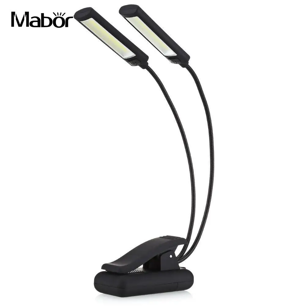 Flexible LED Clip Booklight Reading Light Book Lamp Torch Piano COB