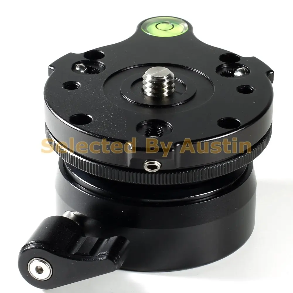 

Tripod Leveling Base With Offset Bubble Level Compatible with Ball Head Benro Sunway RRS Kirk Markins Arca Swiss