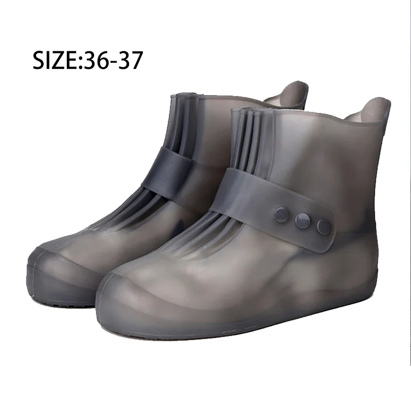 Водонепроницаемая нескользящая обувь, защищающий от дождя чехол для обуви, дождевые Бахилы для обуви, непромокаемые мужские и женские водонепроницаемые непромокаемые ботинки - Цвет: 36-37
