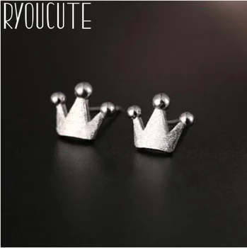 

Fashion Silver Color Crown Earrings for Women Girls Gift Ladies Earrings Pendientes Brincos Wedding Jewelry