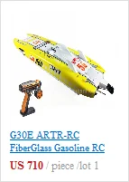G30E ARTR-RC стекловолокно бензин RC гоночный катер 30CC двигатель RadioSys сервоприводы желтый THZH0058