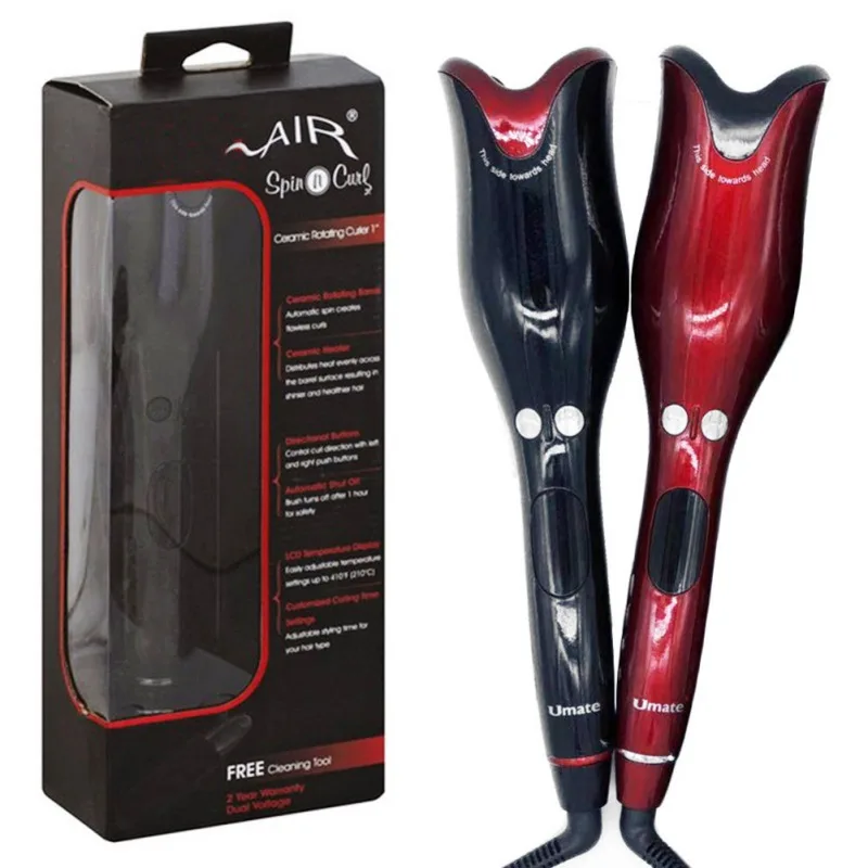 

Hair Curling Iron Air Curler Wand Curl Rotating Magic Hair Curling Iron Tools Titanium Auto Hair Salon Curling Iron