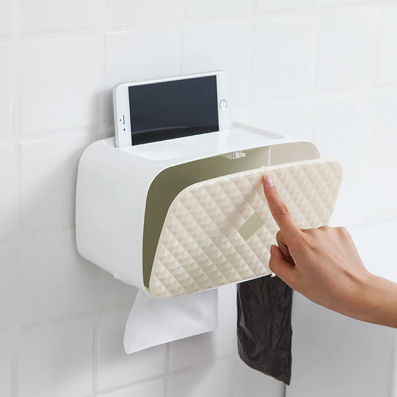 Paper roll paper punch free multi function hand tray toilet toilet