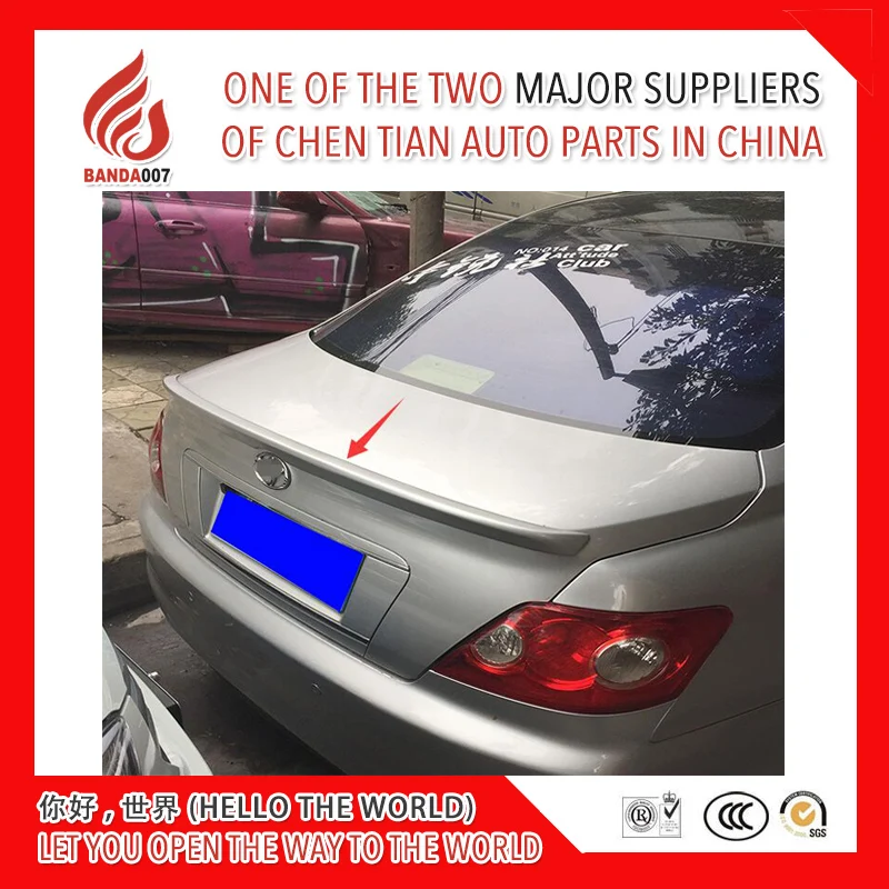 

ABS primer black white color car rear lip spoiler for Reiz / Mark X 2005 2007 2008 09 10 2011 2012 13 14 15 16 17 car spoiler
