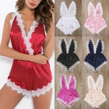 

Sexy Ladies Lace Sleepwear Womens Babydoll Robe Underwear Night Dress