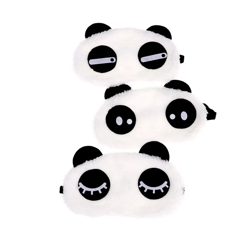 

3Styles Cute Face Eye Cotton Panda Mask Sleep Goggles Eye Cover Patch Eyeshade Shading Health Care