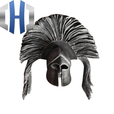 Древняя римская общая маска гладиатора Шлем ручной работы на заказ 925 пробы серебро латунь ожерелье кулон - Окраска металла: Brass