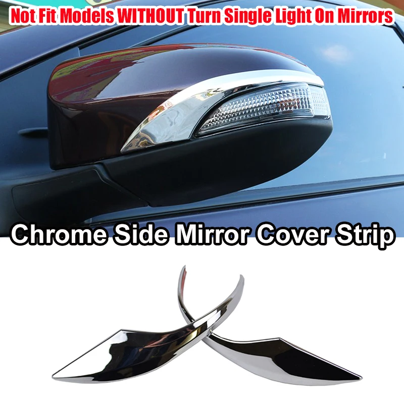 Для Toyota Corolla Altis E170 хромированная дверная ручка боковое зеркало противотуманный светильник накладка украшение автомобиля Стайлинг - Цвет: side mirror strip