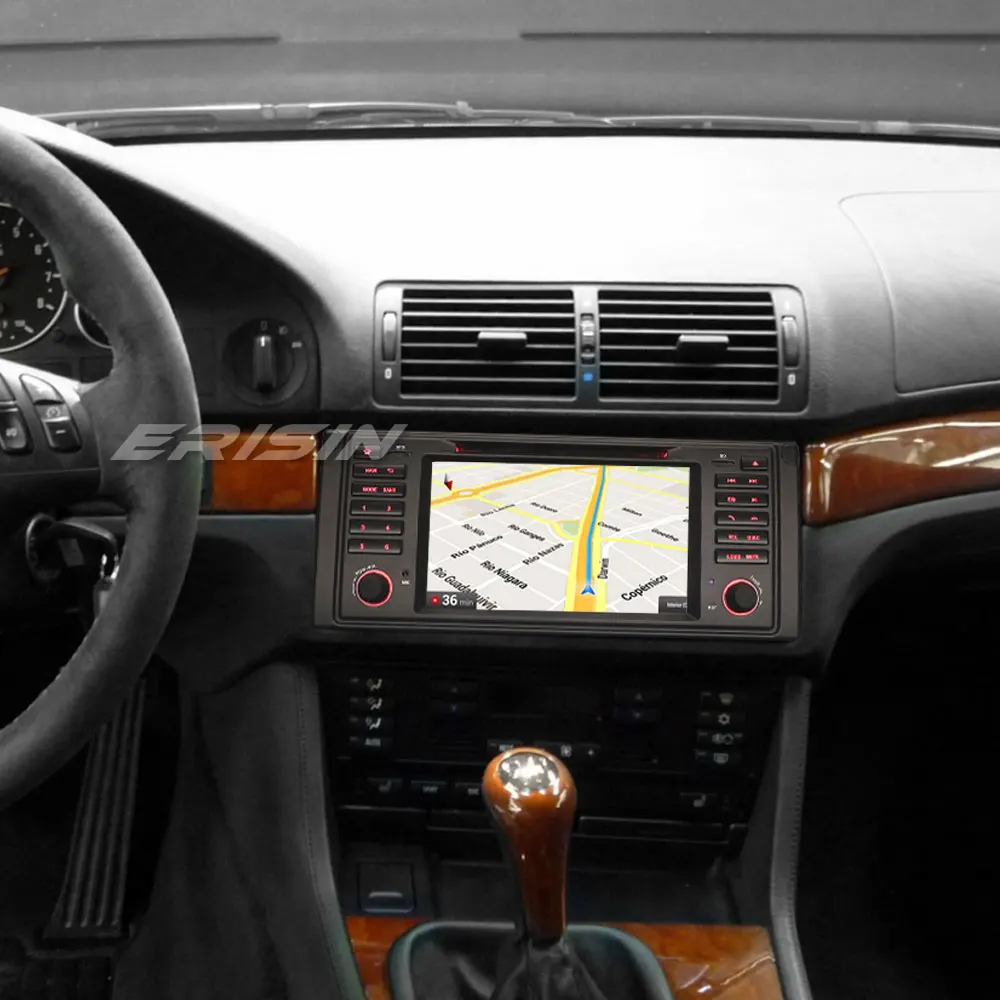 Best Erisin ES7339B 2 din Android 8.0 Octa Core 4GB RAM Car DVD GPS DAB for BMW 5er E39 E53 X5 M5 GPS Radio BT 2