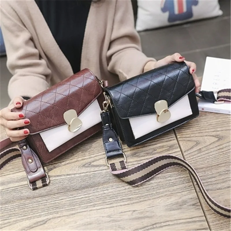 

Milk bear Women Retro Messenger Bag Female Fashion Simple Shoulder Bag Ladies Mini Solid Flap Bags Coin Purse Bolsa Feminina
