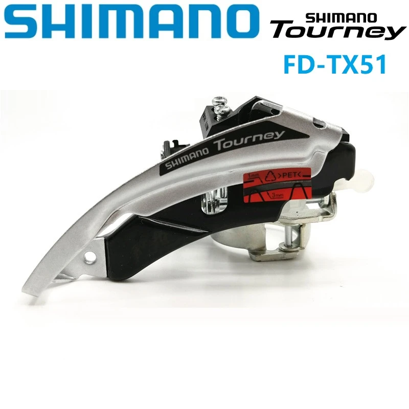 SHIMANO TOURNEY FD-TX51 Dérailleur avant triple 31.8 Ou 34.9 Dual Pull gear mech
